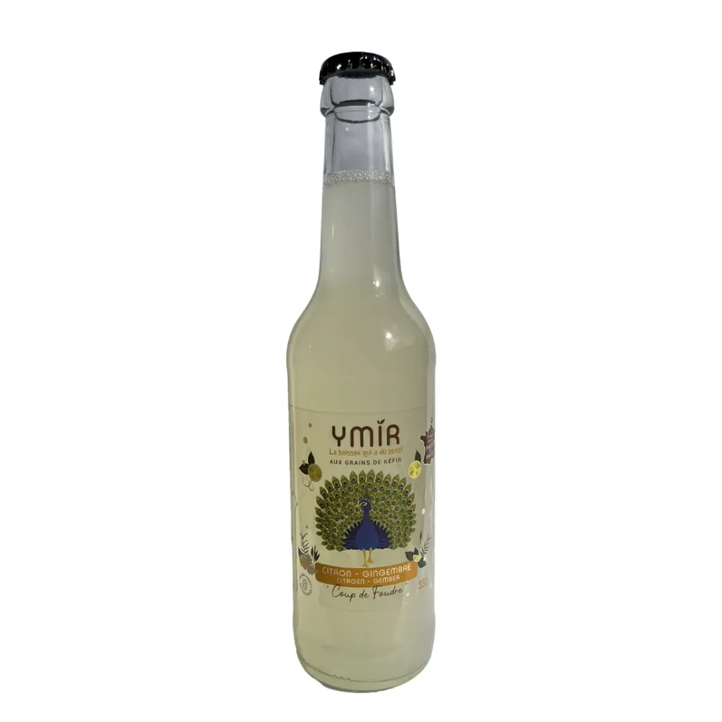 [KC-CIGI33] 33cl - Kéfir Citron Gingembre bio (réemploi) - Kefir and Co / Ymir