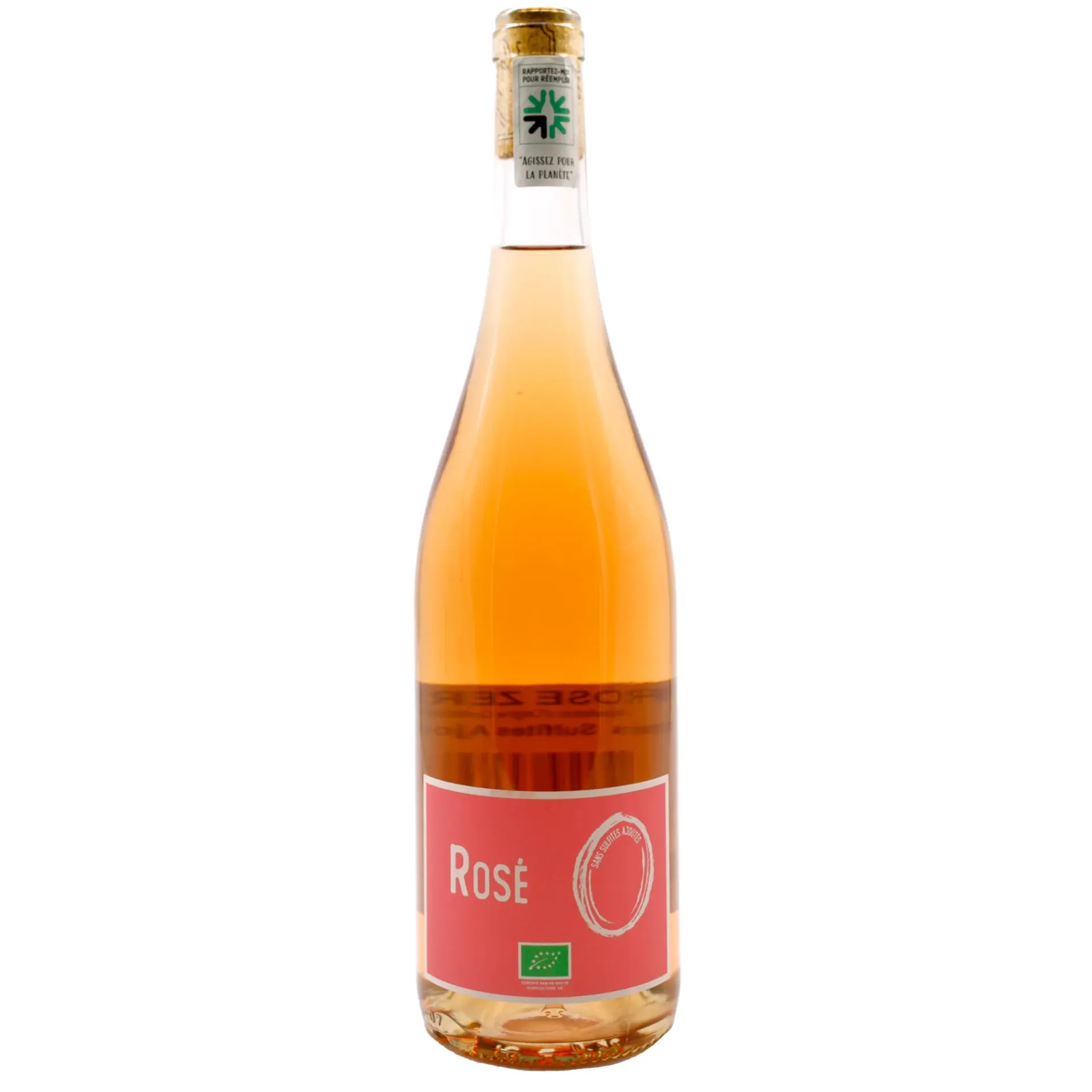[VZ-4972] 75cl - IGP Val de Loire rosé 'Rosé Zéro' sans sulfite ajouté bio (réemploi) - Domaine Babin-Billy