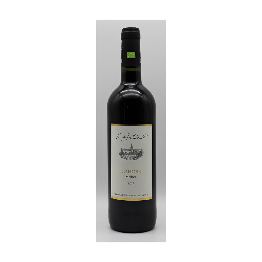 [VR-SOCAH-ANTENESS75] 75cl - AOC Cahors rouge sans sulfite ajouté bio - Domaine de l'Antenet