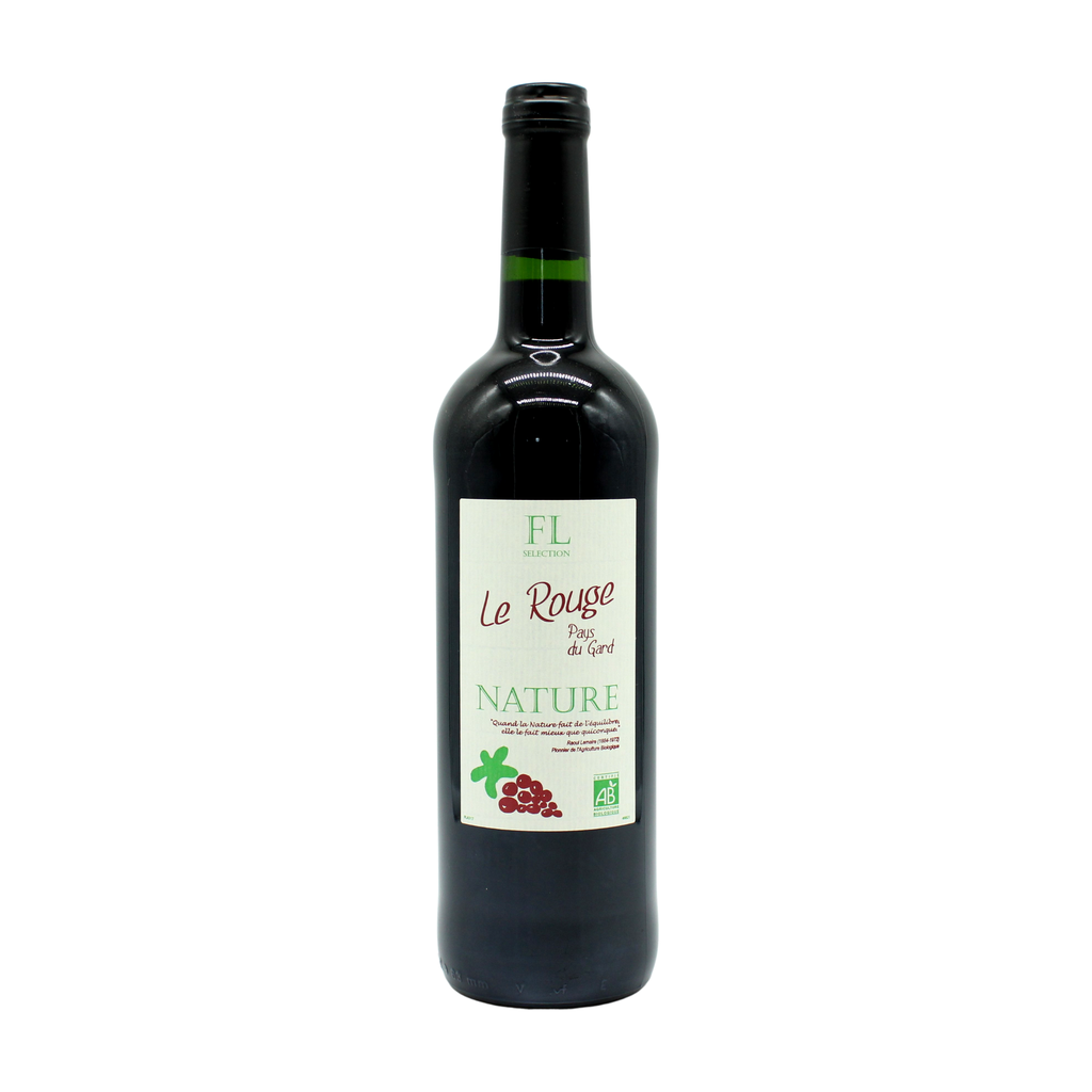 [VR-LGRGA-LENATFLS75] 75cl - IGP du Gard rouge Le Rouge bio - FL Sélection