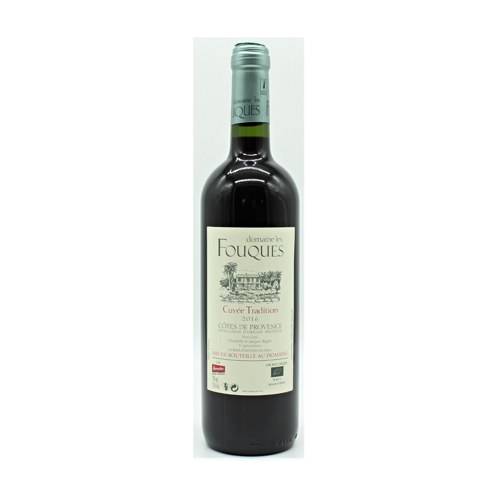 [VR-PRO-FOUQUES75] 75cl - AOC Côtes de Provence rouge Demeter bio - Domaine Les Fouques