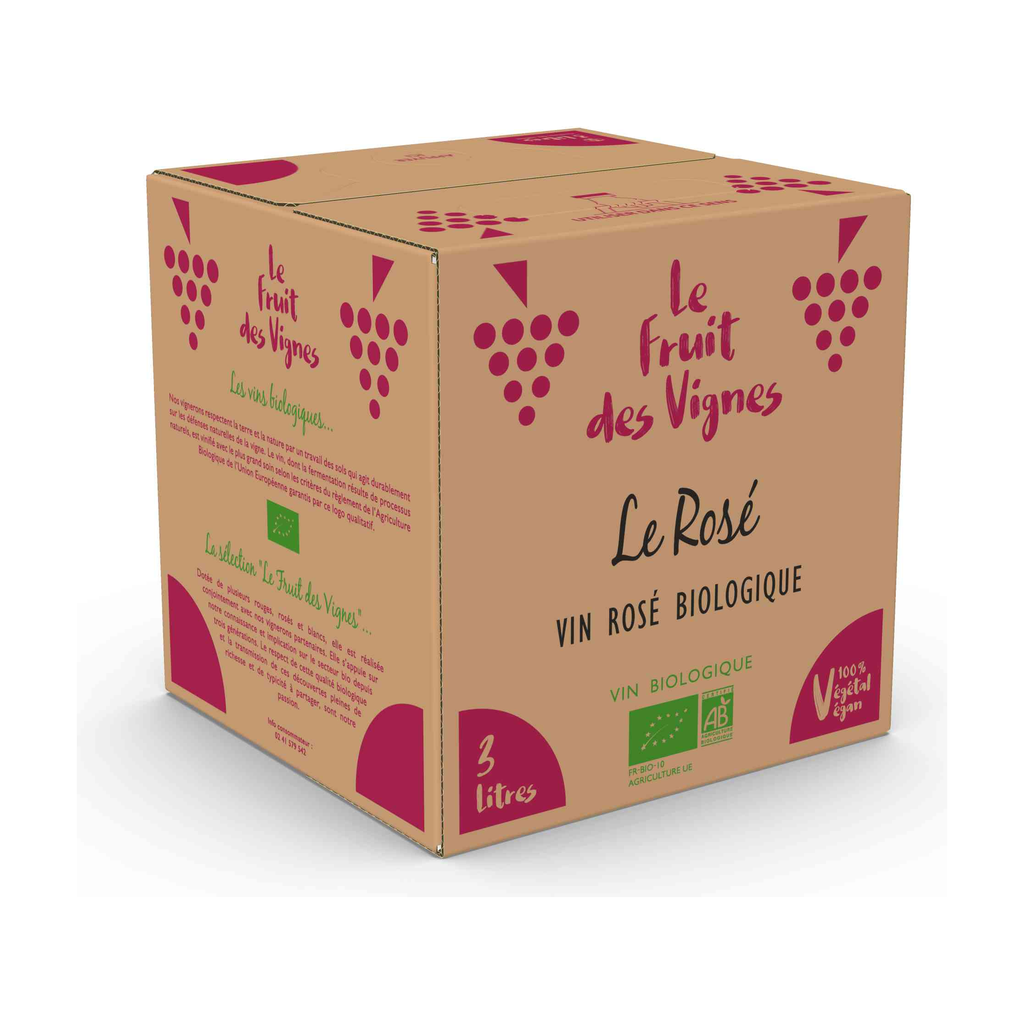 [VZ-4951] 3l - Vin de France rosé bio - Le Fruit des Vignes