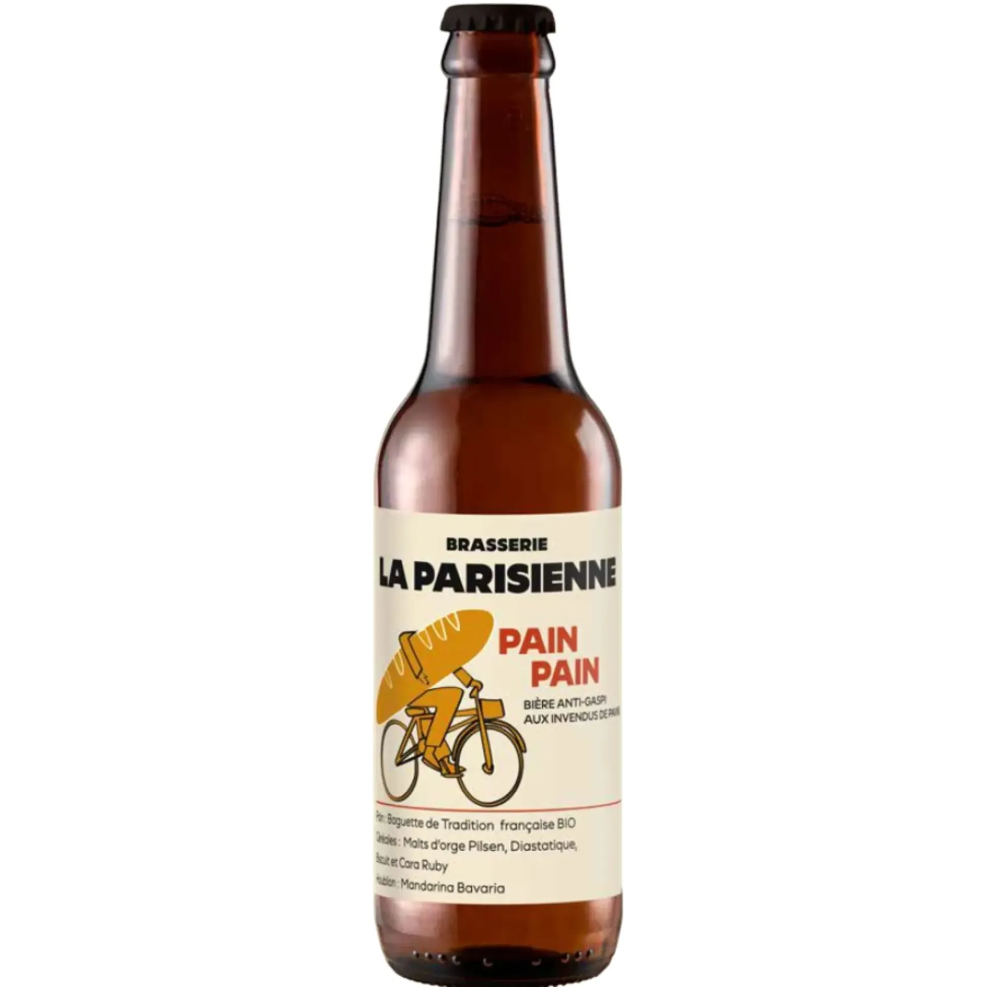 [PAR-PAIN33] 33cl - La Pain Pain - Blonde au pain 4° bio (réemploi) - Brasserie La Parisienne