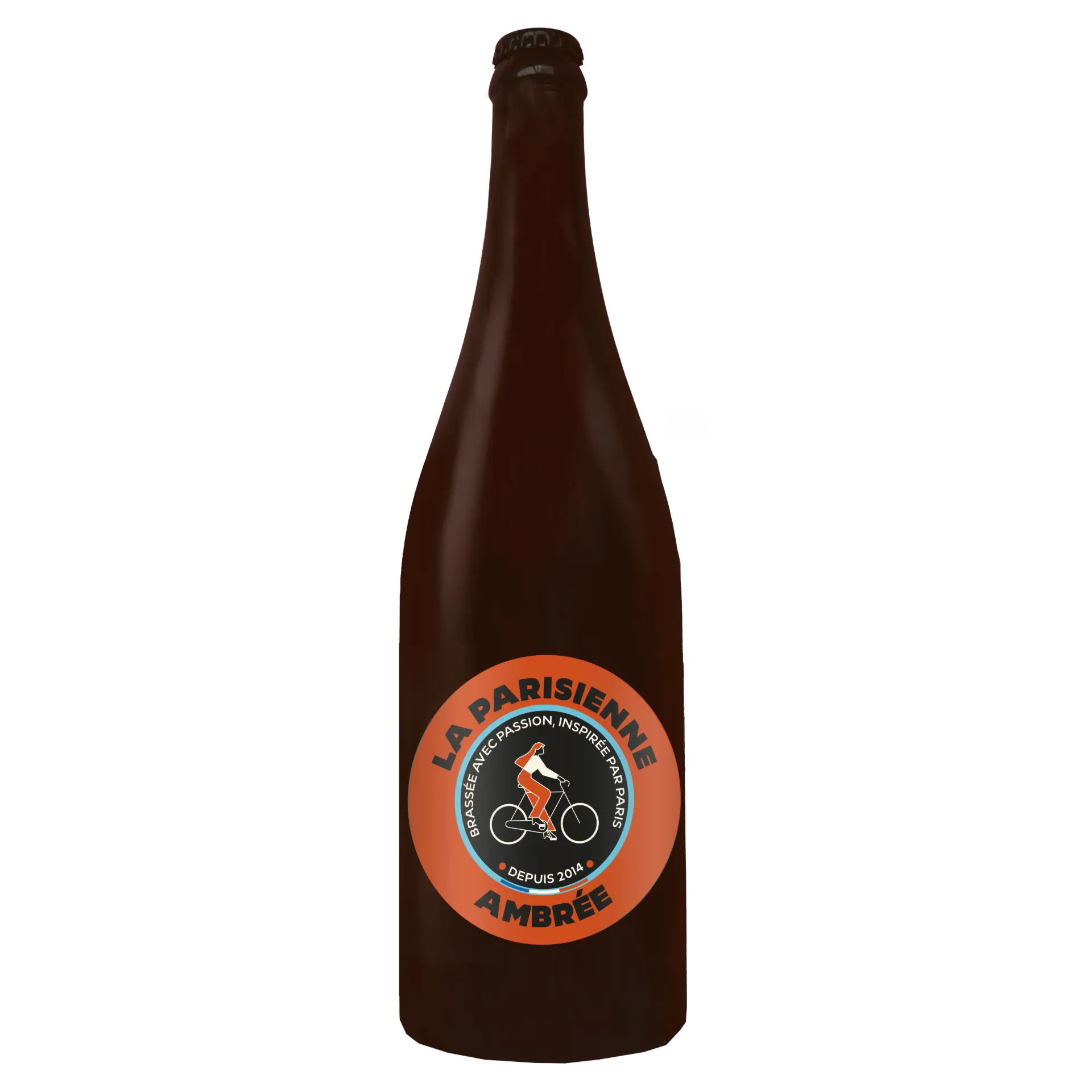 [PAR-ROUS75] 75cl - La Parisienne Rousse - (Ambrée) - Amber Ale 5,5° bio (réemploi) - Brasserie La Parisienne