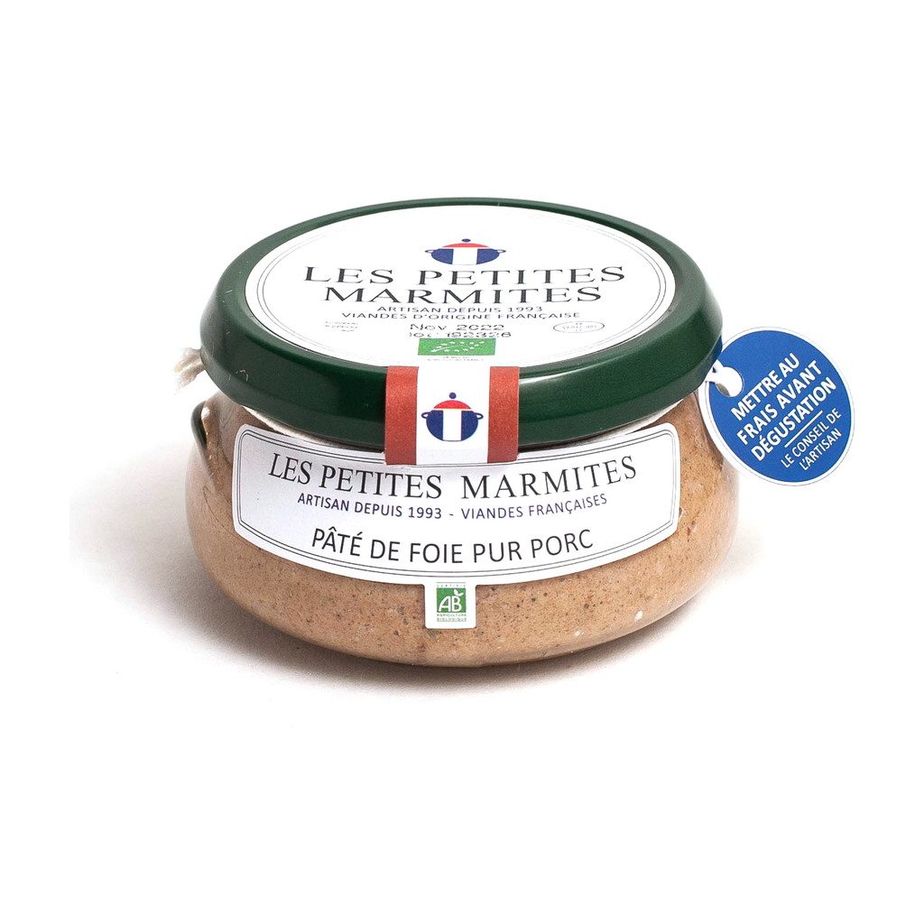 [PAT-LPMBPFO] 150g - Pâté de foie pur porc bio (réemploi) - Les Petites Marmites