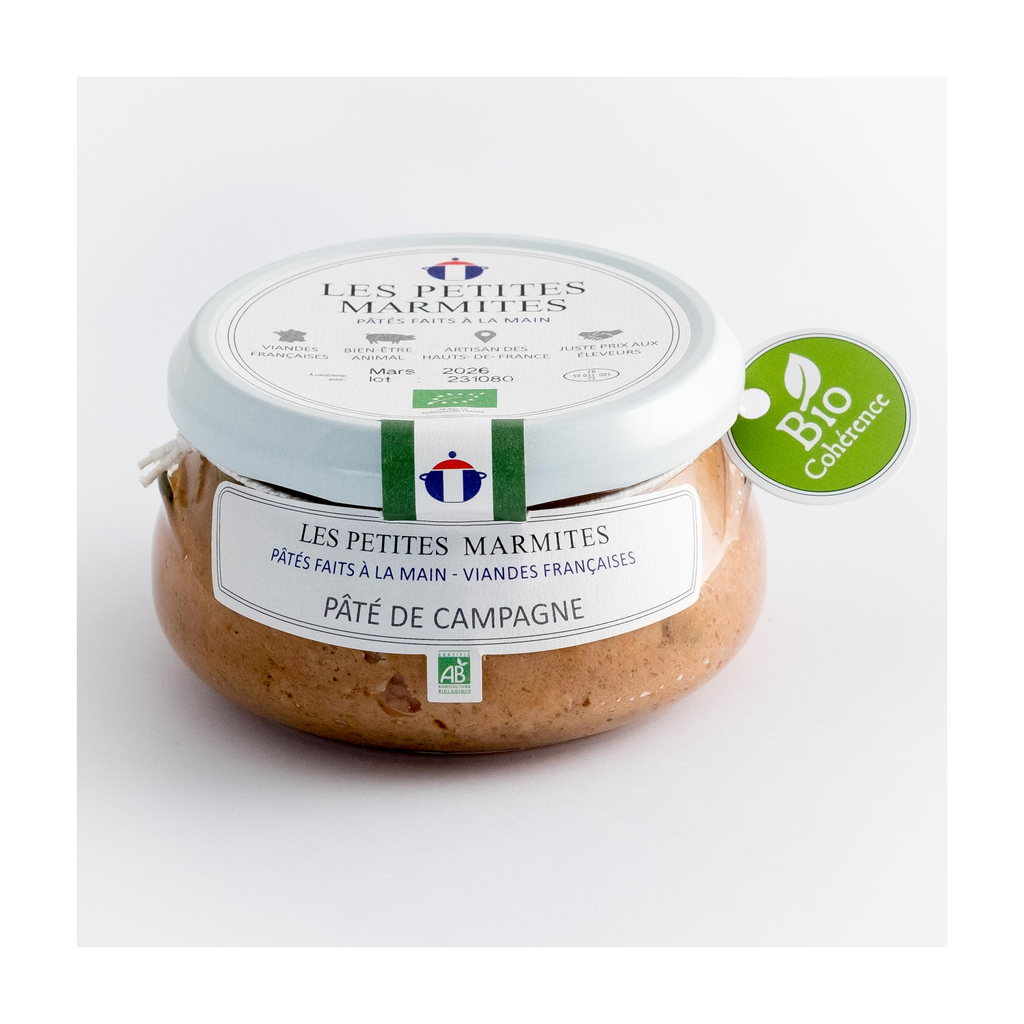 [PAT-LPMBCMP] 150g - Pâté de campagne bio (réemploi) - Les Petites Marmites