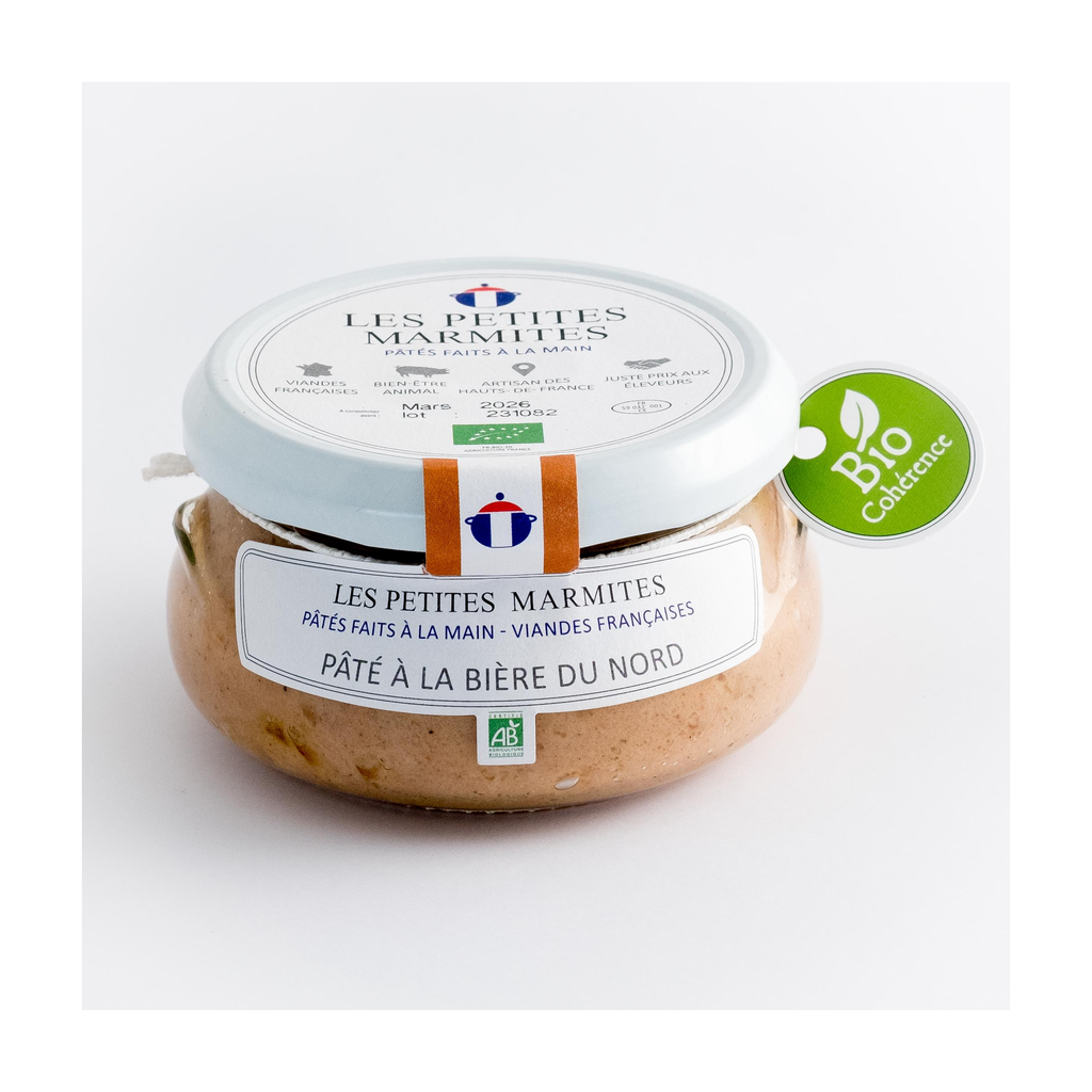 [PAT-LPMBPBI] 150g - Pâté à la bière du Nord bio (réemploi) - Les Petites Marmites