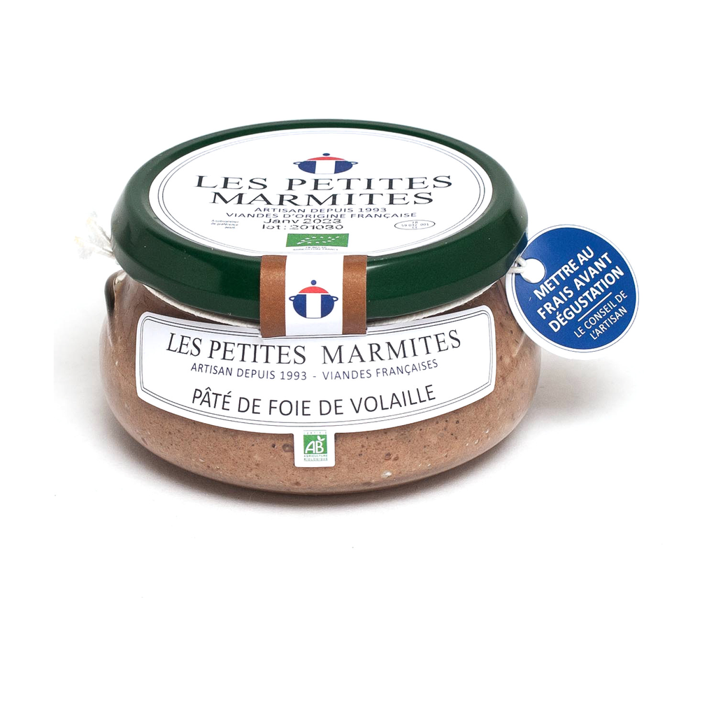 [PAT-LPMBPFV] 150g - Pâté de foie de volaille bio (réemploi) - Les Petites Marmites