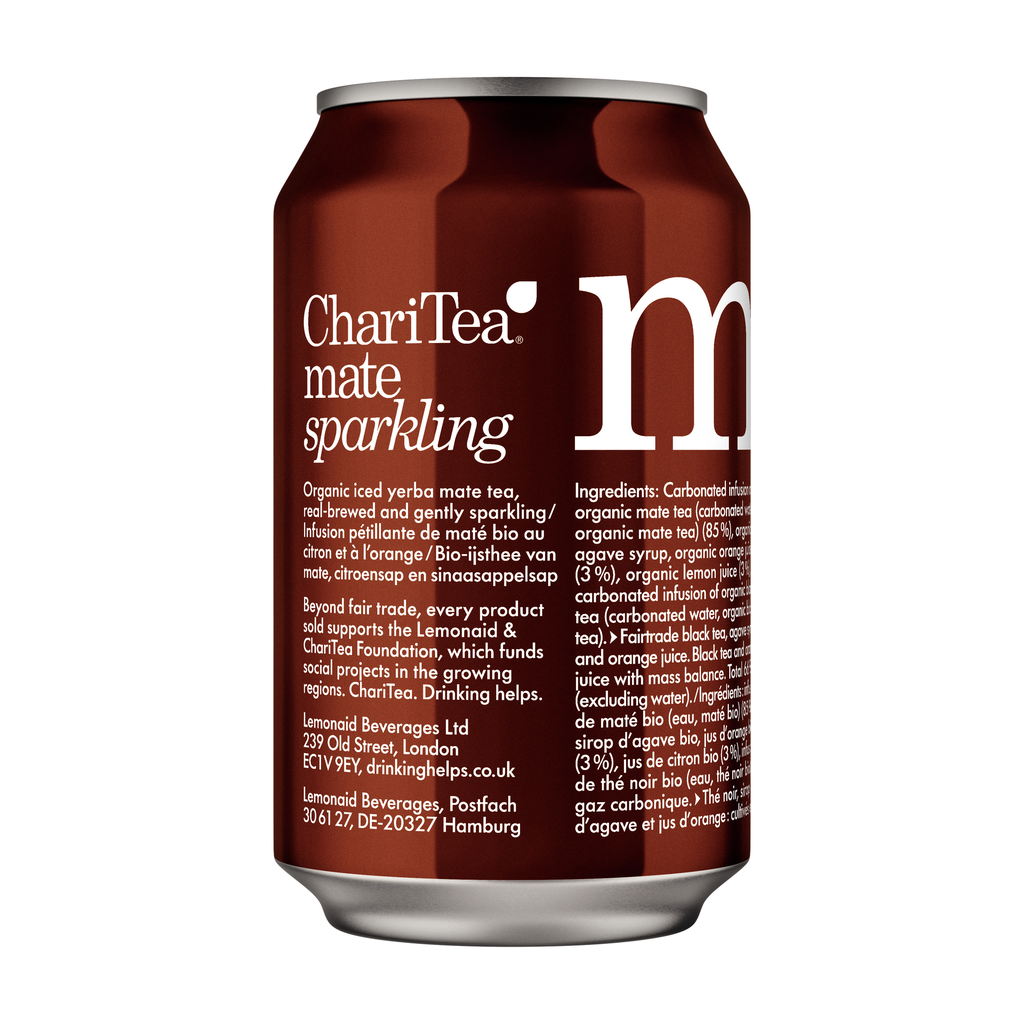 33cl - ChariTea Maté bio CANETTE ALU - Lemonaid/Charitea
