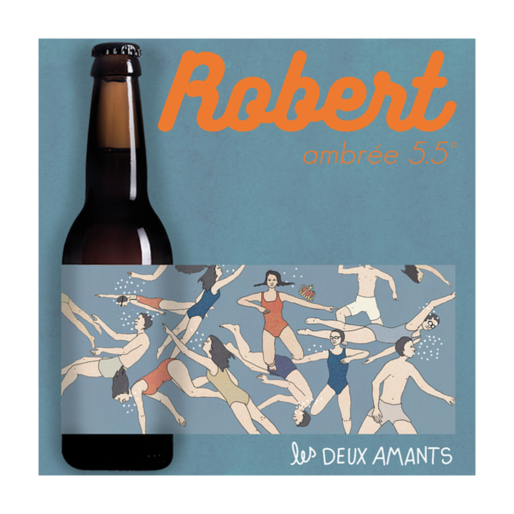 [2A-ROBERT33] 33cl - Robert - Ambrée saison 5,5° bio (réemploi) - Les 2 Amants
