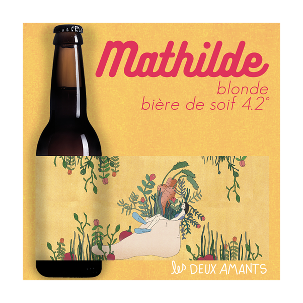 75cl - Mathilde - Blonde légère 4,2° bio (réemploi) - Les 2 Amants