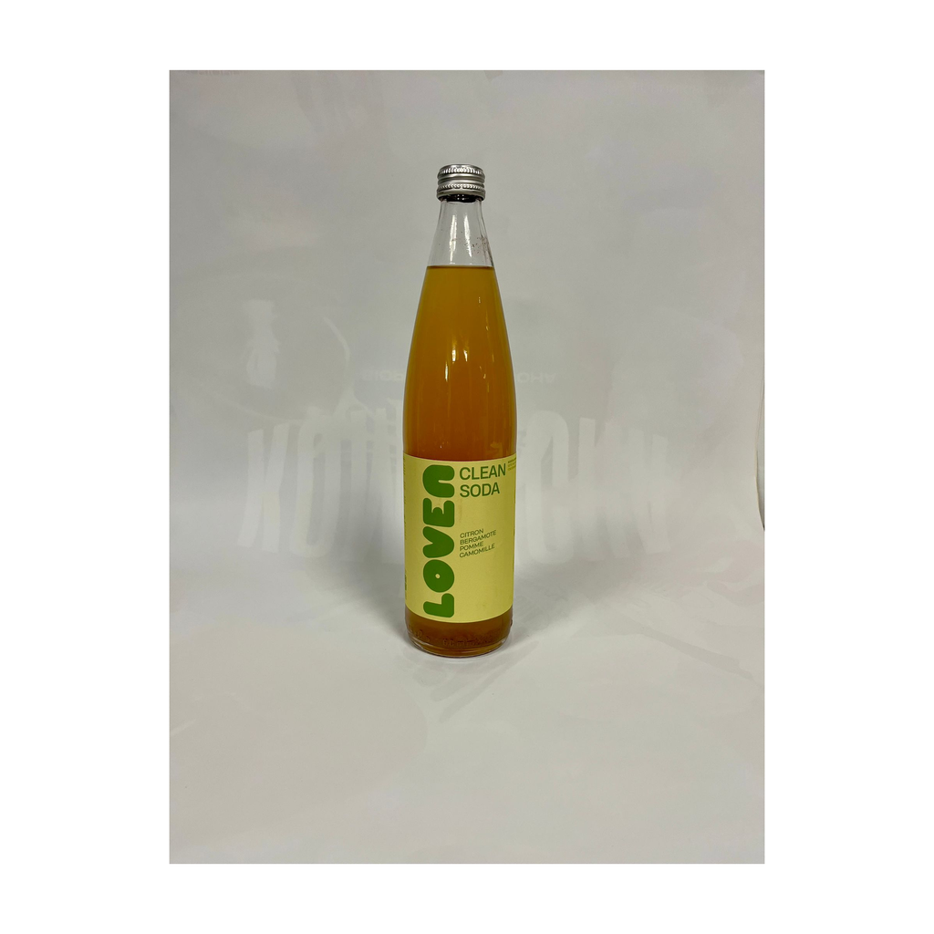[IN-TRCBV75] 75cl - Loven Clean Soda Bergamote-Citron bio Bouteille verre (réemploi) - Loven crew