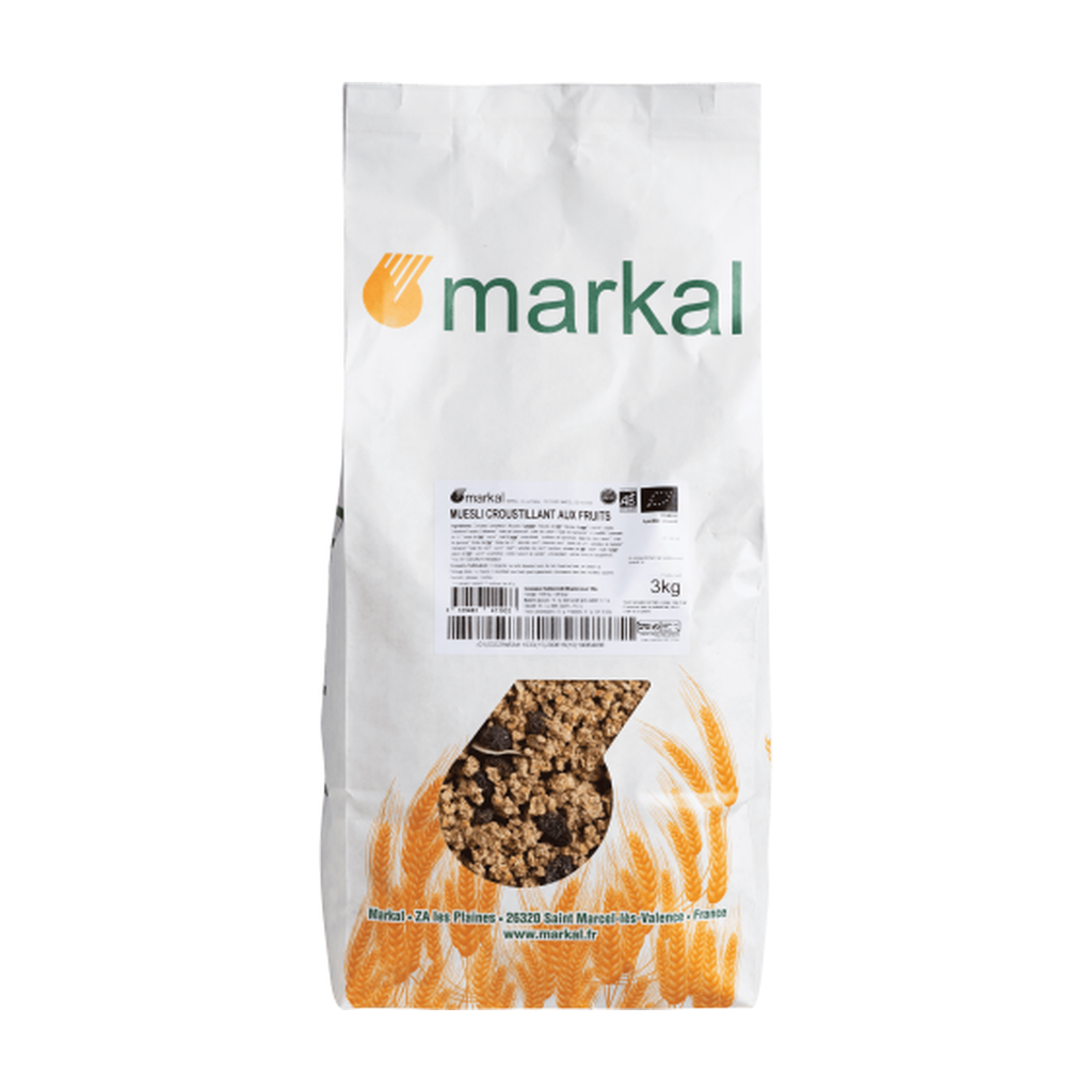 3kg - Muesli croustillant aux fruits bio - Markal
