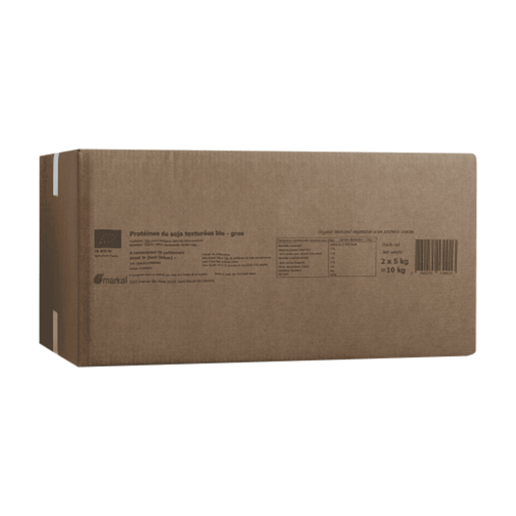 [MK-PROSGS10KG] 10kg - Protéines de soja - gros morceaux bio - Markal