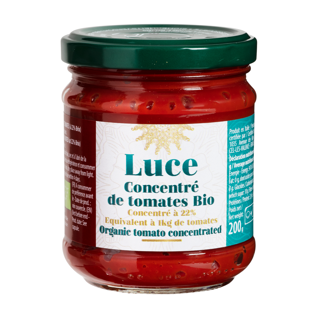 [MK-LUCONTC200] 200g - Concentré de tomate 22% bio - Luce