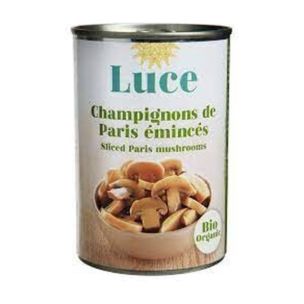 [MK-BICHAPEC400] 400g - Champignons de Paris - émincé bio - Luce