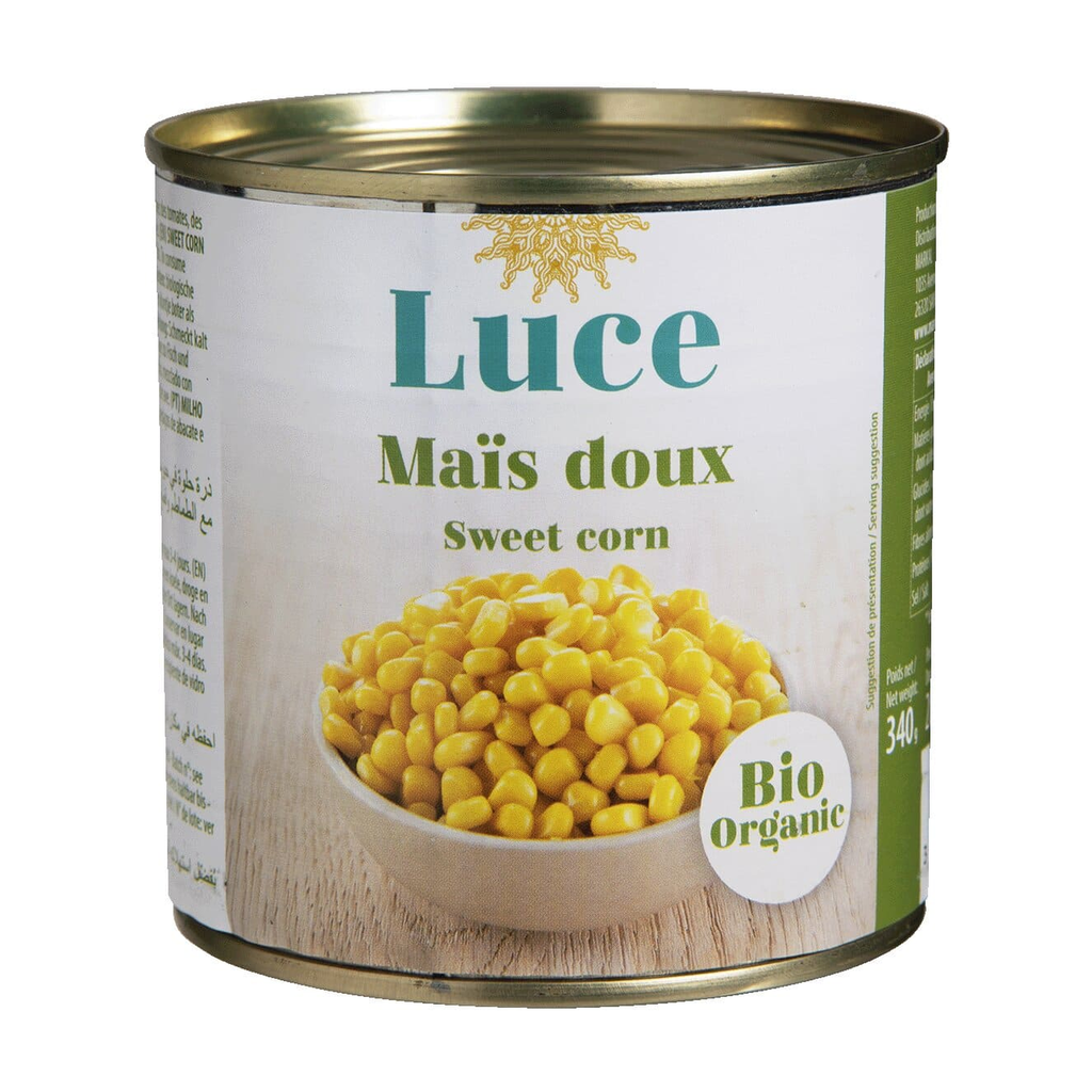 [MK-MAISDX340] 340g - Maïs doux en grains en conserve bio - Luce