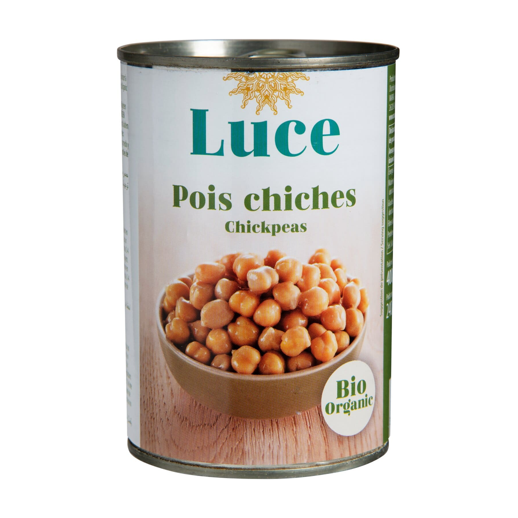 [MK-POISCH400] 400g - Pois chiches en conserve bio - Luce
