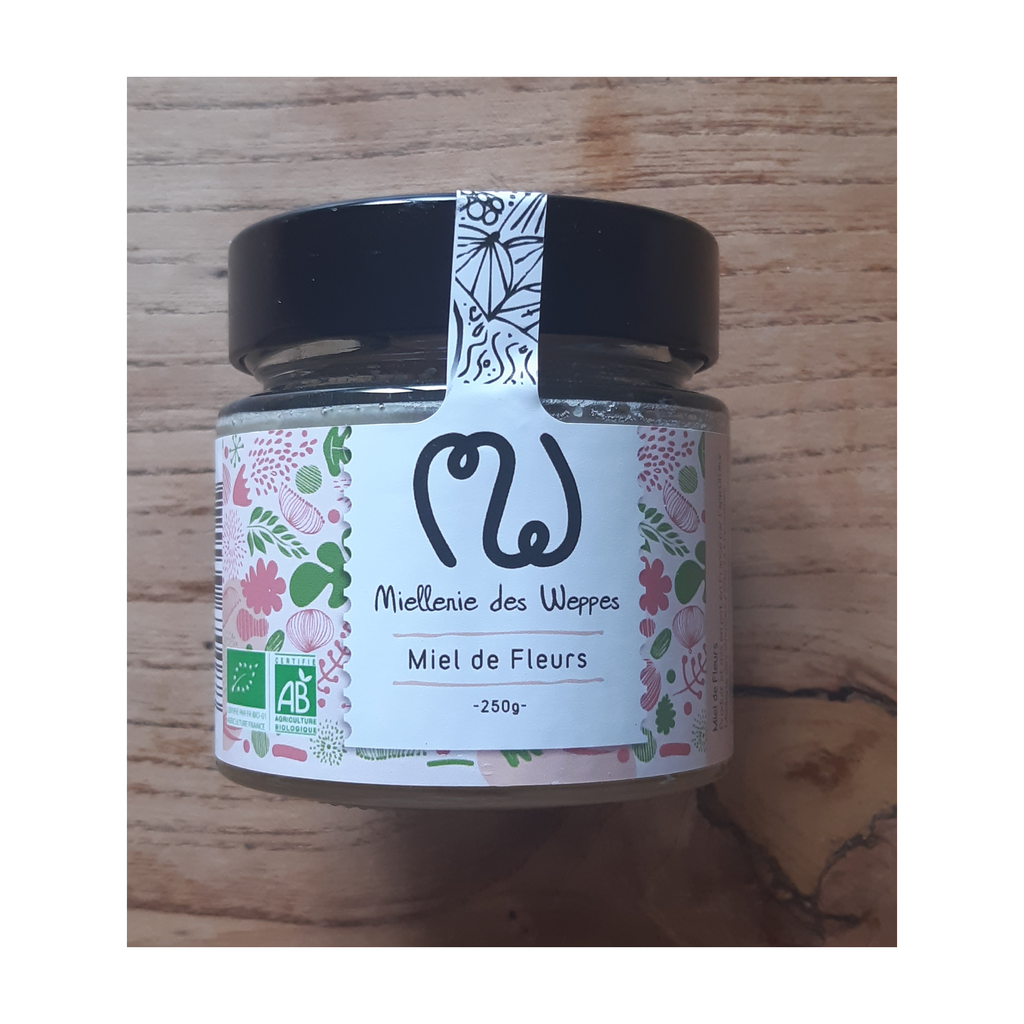 250g - Miel de Fleurs bio - La Miellerie des Weppes