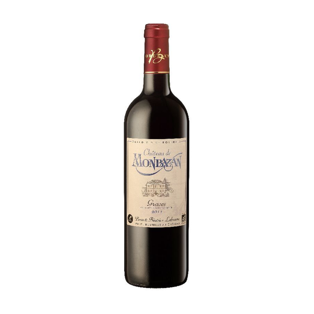 75cl - AOC Bordeaux Graves rouge bio - Château de Monbazan