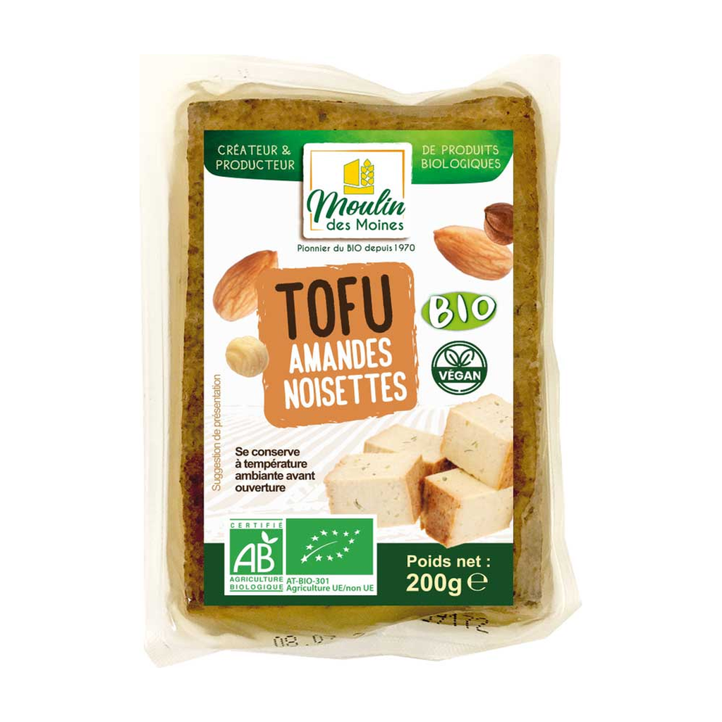 [MM-TOFAMA200] 200g - Tofu amande noisette vegan bio - Moulin des Moines