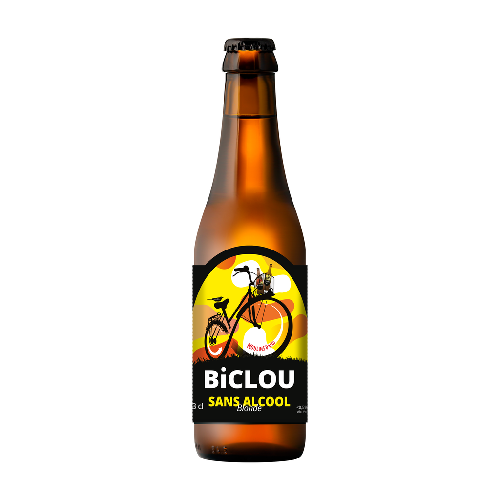 [MA-BISABL33] 33cl - Biclou Sans alcool Blonde - <0,5° bio (réemploi) - Brasserie Moulins d'Ascq