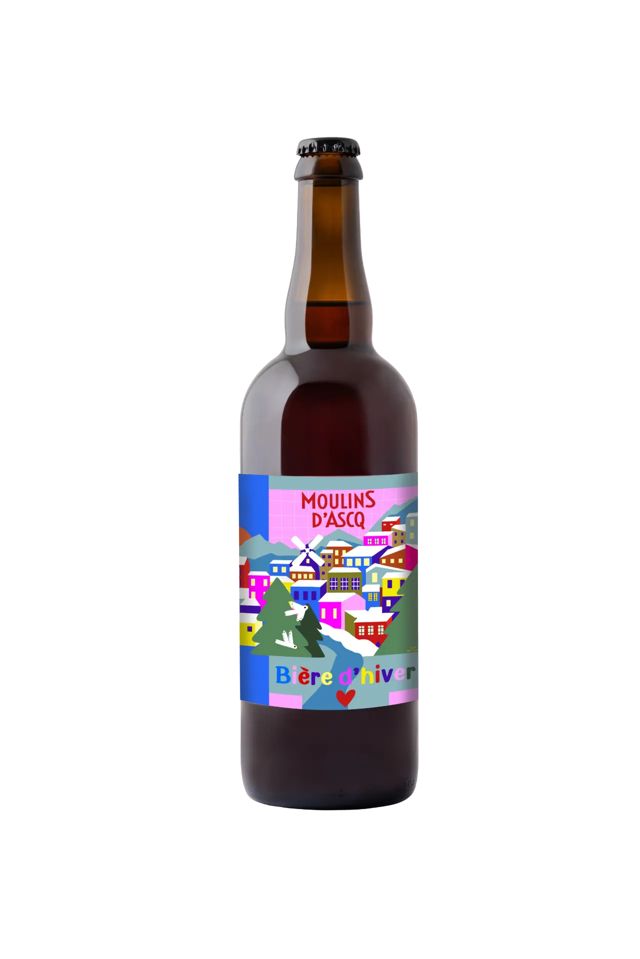 [MA-MAHIVER75] 75cl - Moulins d'Ascq Hiver - 7° bio (réemploi) - Brasserie Moulins d'Ascq