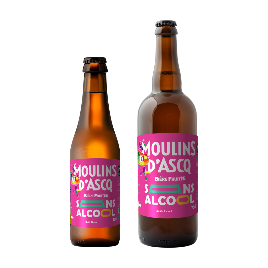 [MA-MASAFR33] 33cl - Moulins d'Ascq Sans alcool Fruitée - <0,5° bio (réemploi) - Brasserie Moulins d'Ascq