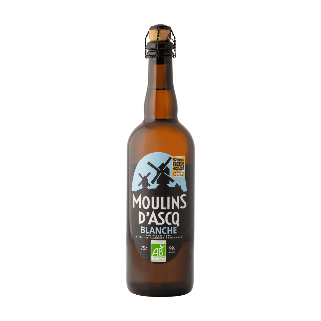 75cl - Moulins d'Ascq - Blanche 5° bio (réemploi) - Brasserie Moulins d'Ascq