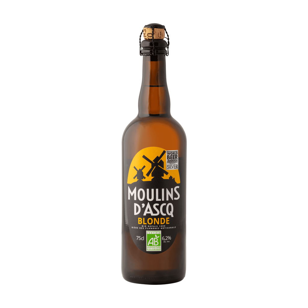 75cl - Moulins d'Ascq Blonde - 6,2° bio (réemploi) - Brasserie Moulins d'Ascq