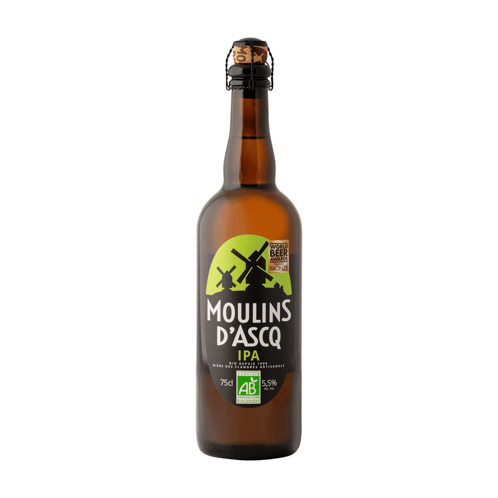 75cl - Moulins d'Ascq - IPA 5,5° bio (réemploi) - Brasserie Moulins d'Ascq