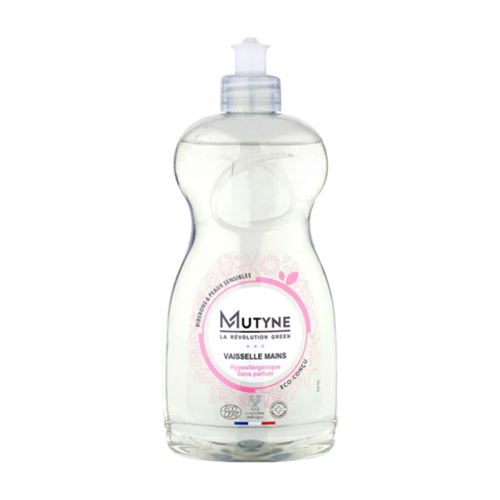 500ml - Liquide vaisselle main Hypoallergénique Bébé et Peaux sensibles - Mutyne