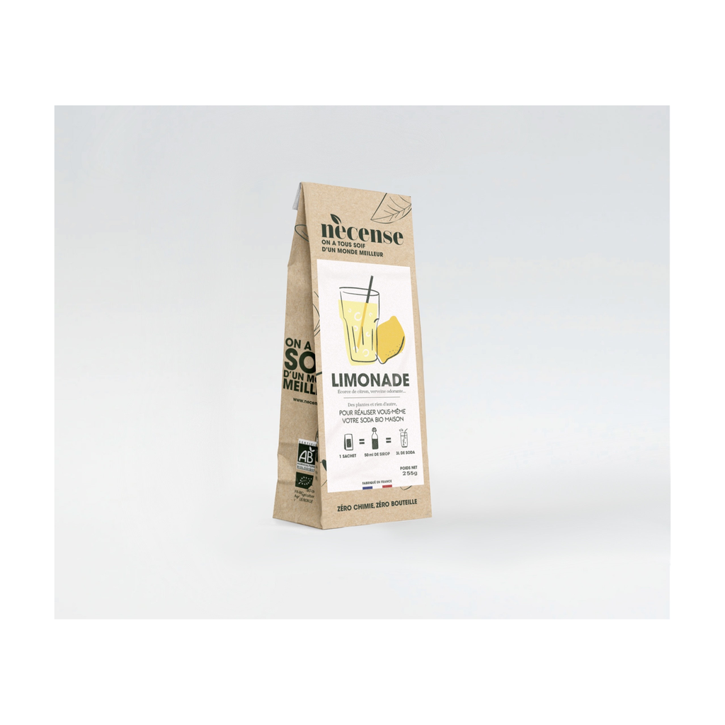 255g (pour 3l) - Limonade à préparer (format pour la vente au détail) bio - Necense