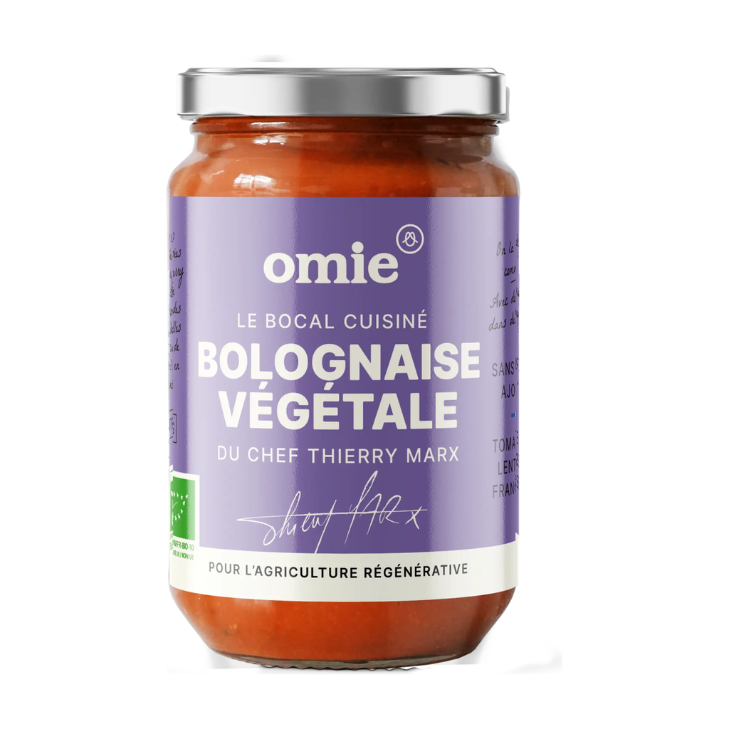 [OM-008] 340g - Sauce bolognaise végétale (tomates et lentilles françaises) bio - Omie