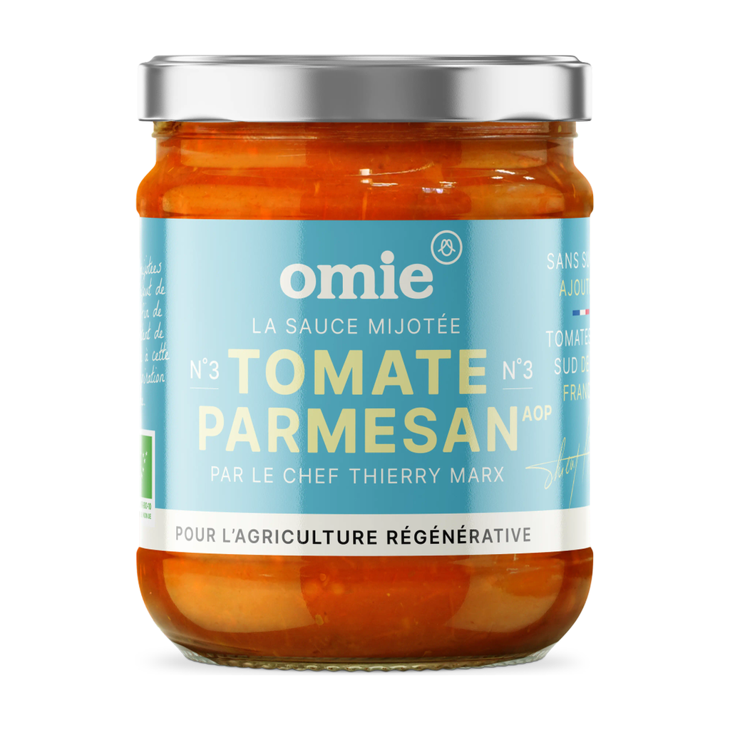 [OM-916] 190g - Sauce tomate parmesan (sans sucre ajouté) bio - Omie