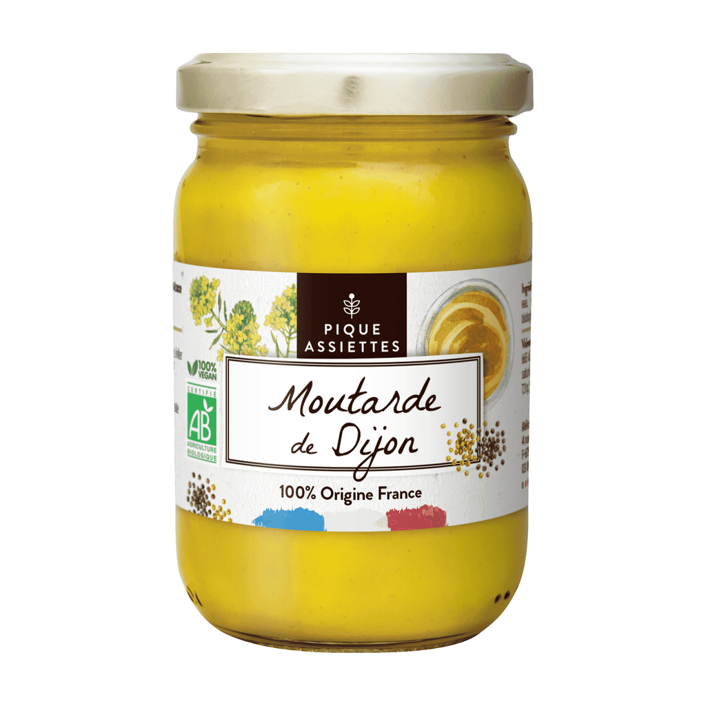 [RA-MDIJBOF200PA] 200g - Moutarde de Dijon (100% graînes françaises) bio - Pique Assiette