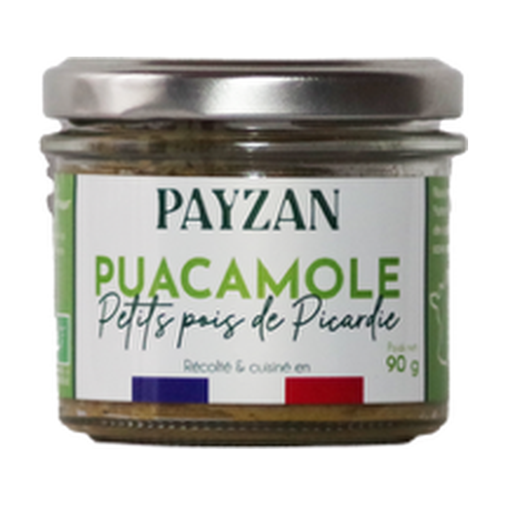 90g - Tartinable Puacamole petit pois de Picardie bio - Payzan