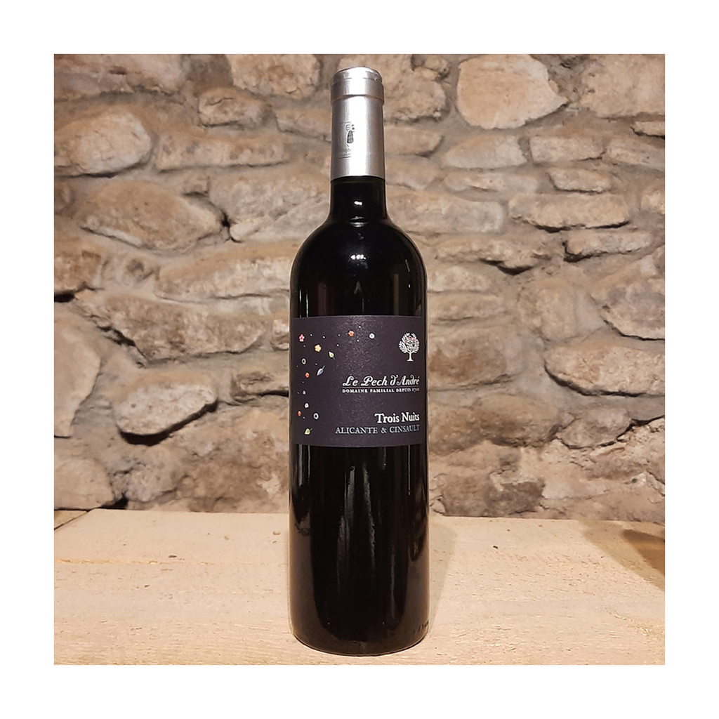 [PE-VR-3N75] 75cl - IGP Hérault rouge Trois Nuits (Alicante 60%, Cinsault 40%) bio (réemploi) - Le Pech d'André