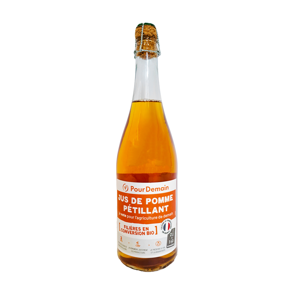 75cl - Pétillant de Pomme en conversion bio (réemploi) - Pour Demain