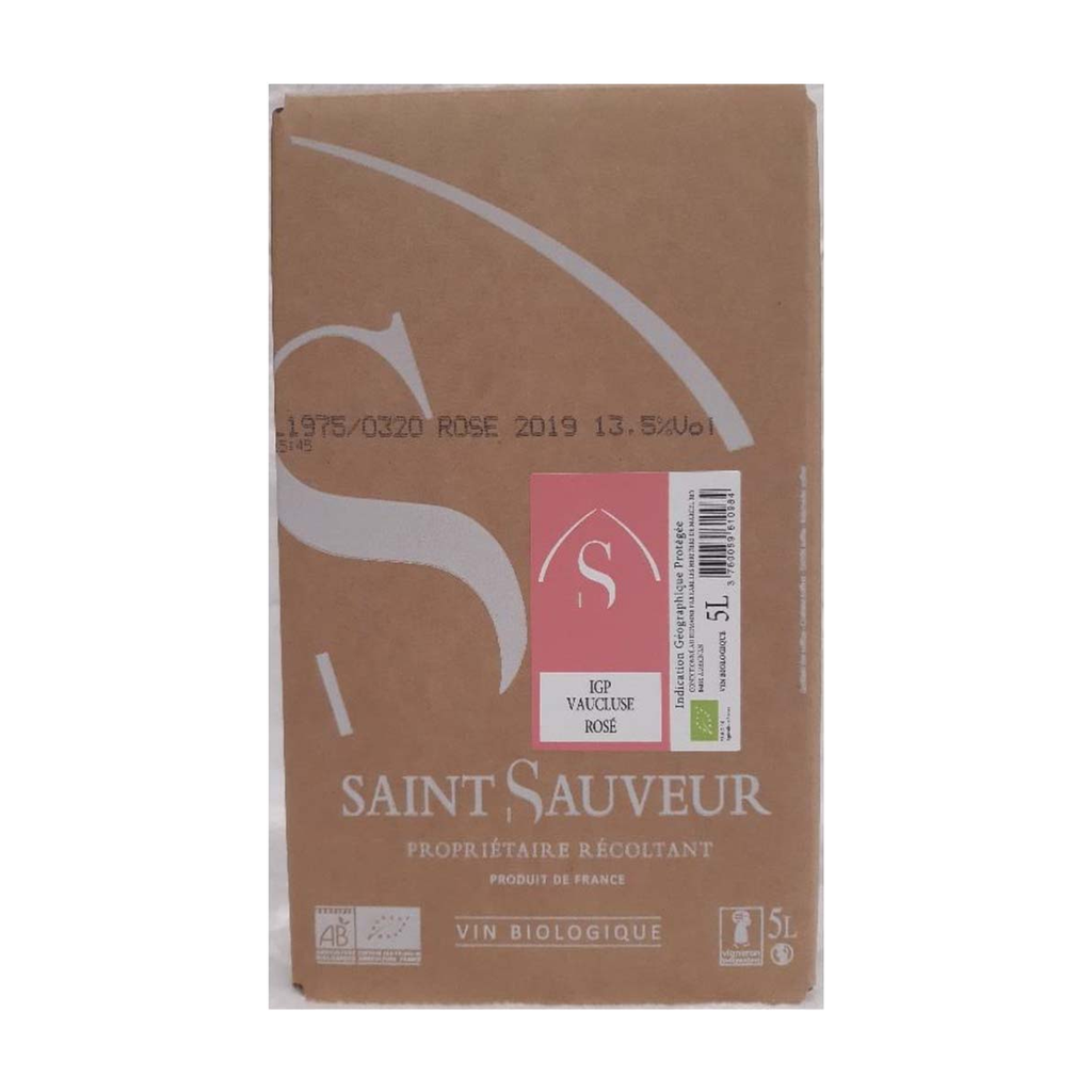 [VZ-RHOVAU-STSAU5L] 5l - IGP Vaucluse rosé bio - Château Saint Sauveur