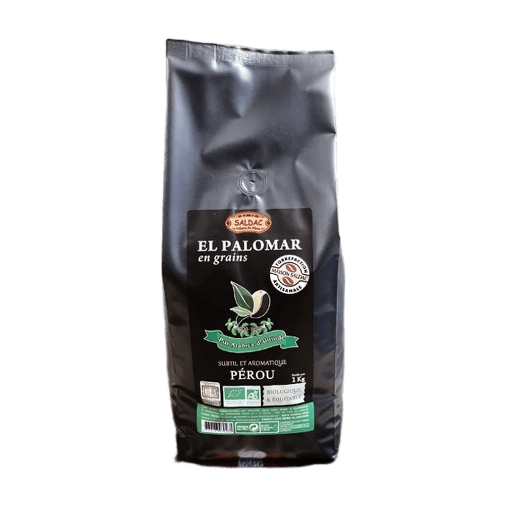 1kg - Café El Palomar grain 100% arabica d'altitude bio - Saldac