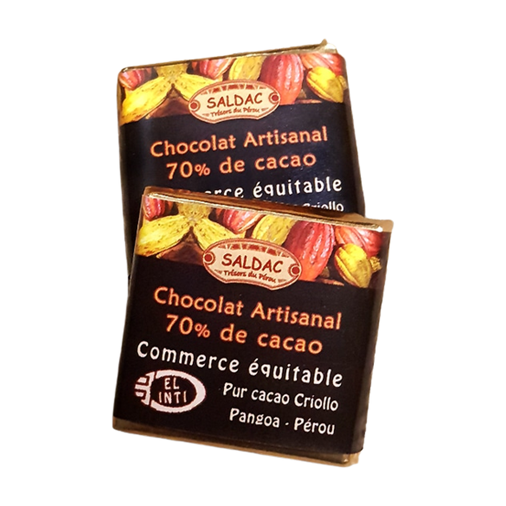 [SD-NAPO70] 1kg - Napolitains chocolat noir 70% - 5g / sac de 1kg bio - Saldac