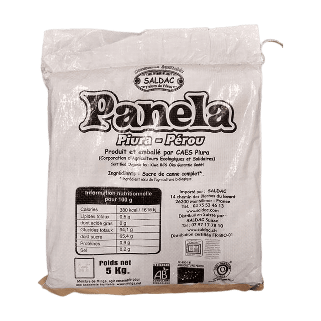 5kg - Sucre de canne complet (Panela) bio - Saldac