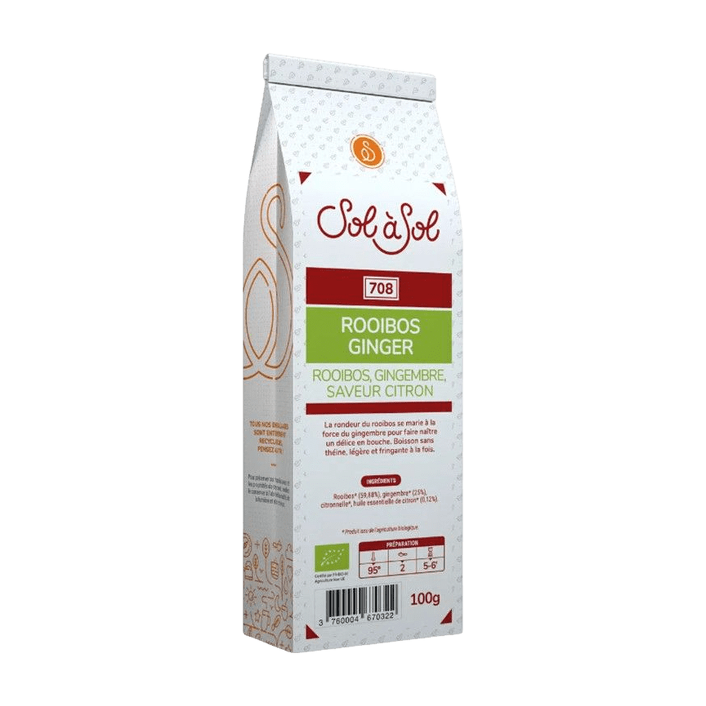 100g - Rooibos Gingembre citron bio - Sol à Sol