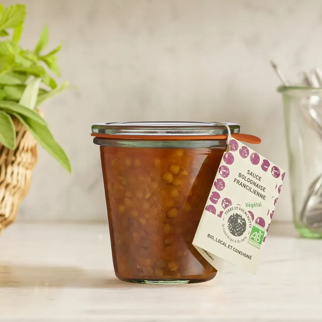 250g - Sauce bolognese végétale bio (consigné) - Terre et Fourchette