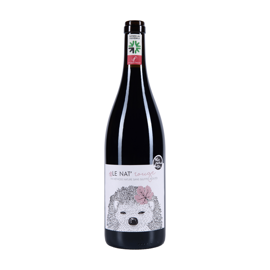 [TEV-VR-HERNAT75] 75cl - Vin de France rouge Hérisson Le Nat' (sans sulfite ajouté, réemploi) Demeter bio - Terroirs Vivants (Jacques Frelin)