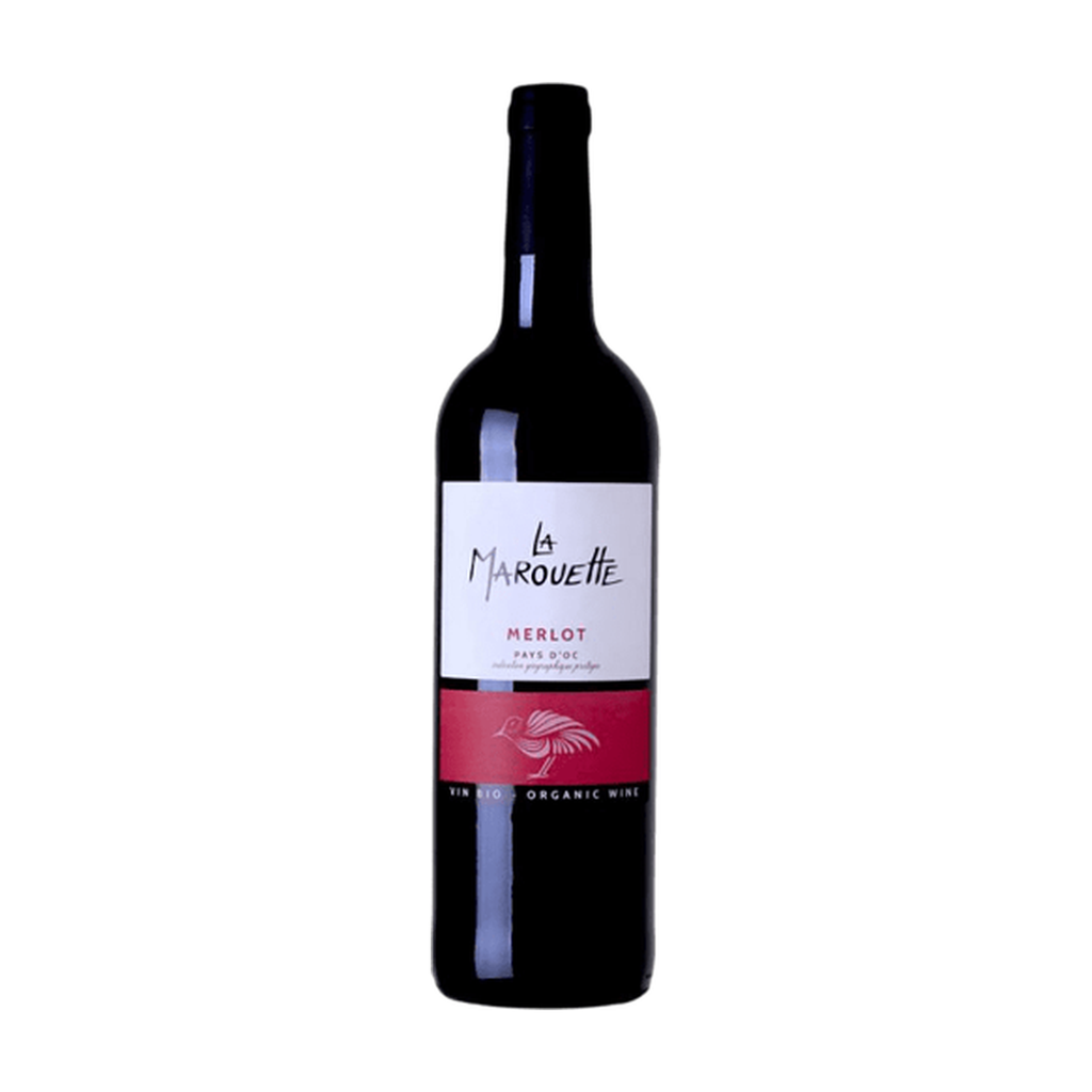 [VR-LGROC-MARMER75] 75cl - IGP d'Oc rouge Merlot mono cépage La Marouette bio - Terroirs Vivants (Jacques Frelin)