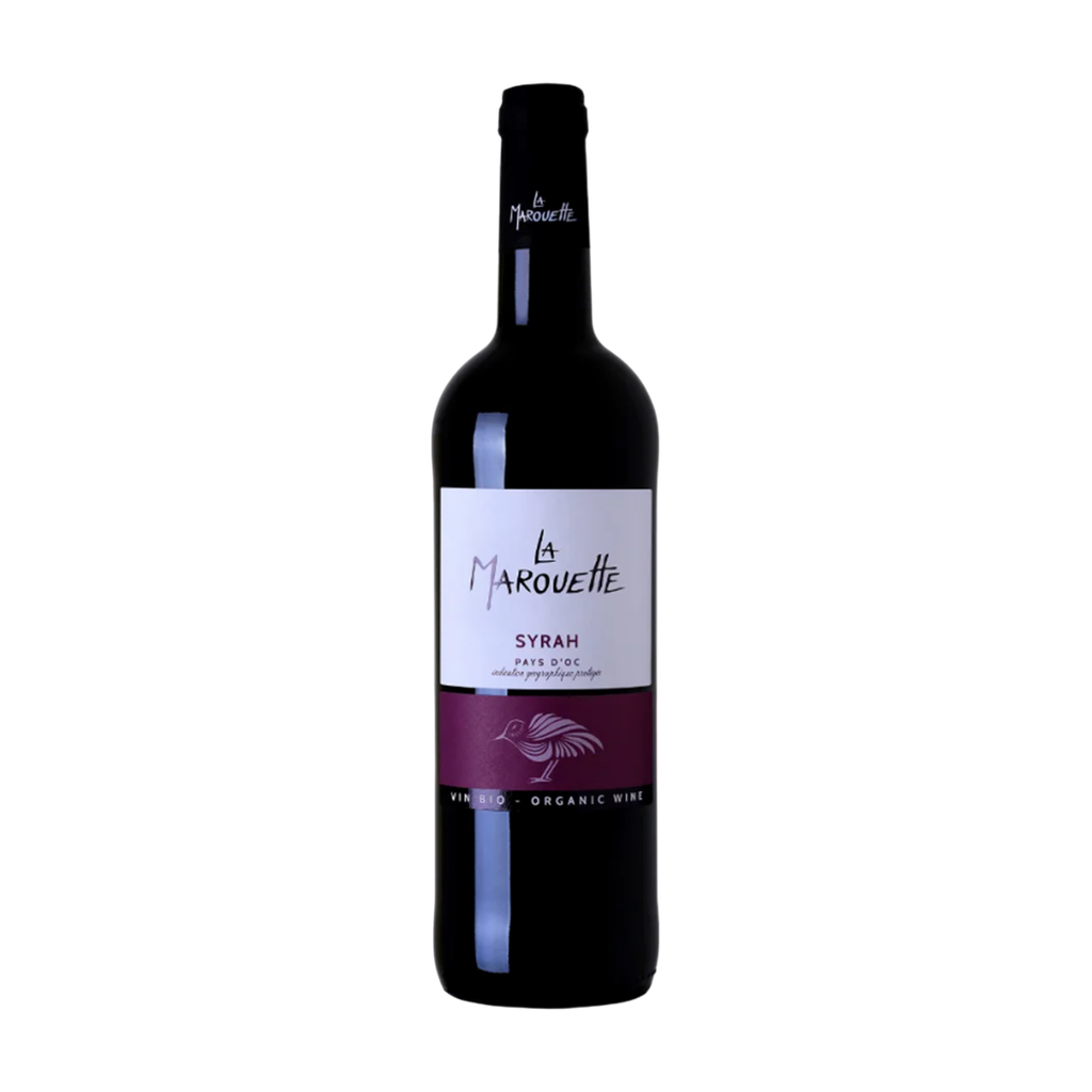 [VR-LGROC-MARSYR75] 75cl - IGP d'Oc rouge Syrah mono cépage La Marouette bio - Terroirs Vivants (Jacques Frelin)