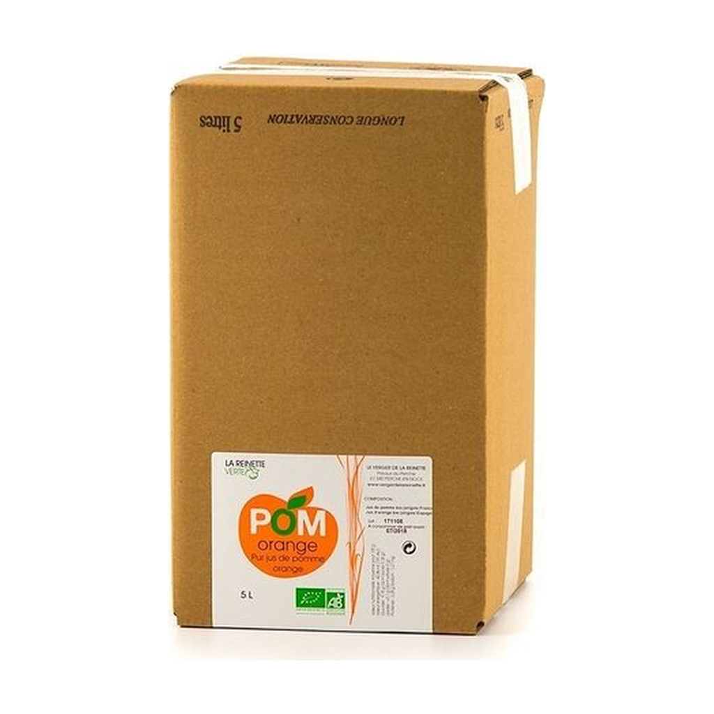 [VE-ORAN-BIB5] 5l - Pur jus d'orange bio - La Reinette