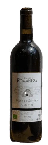 [RE-VR-ROMOC75] 75cl - IGP d'Oc rouge bio (réemploi) - Domaine Romanissa (Collectif Ré)